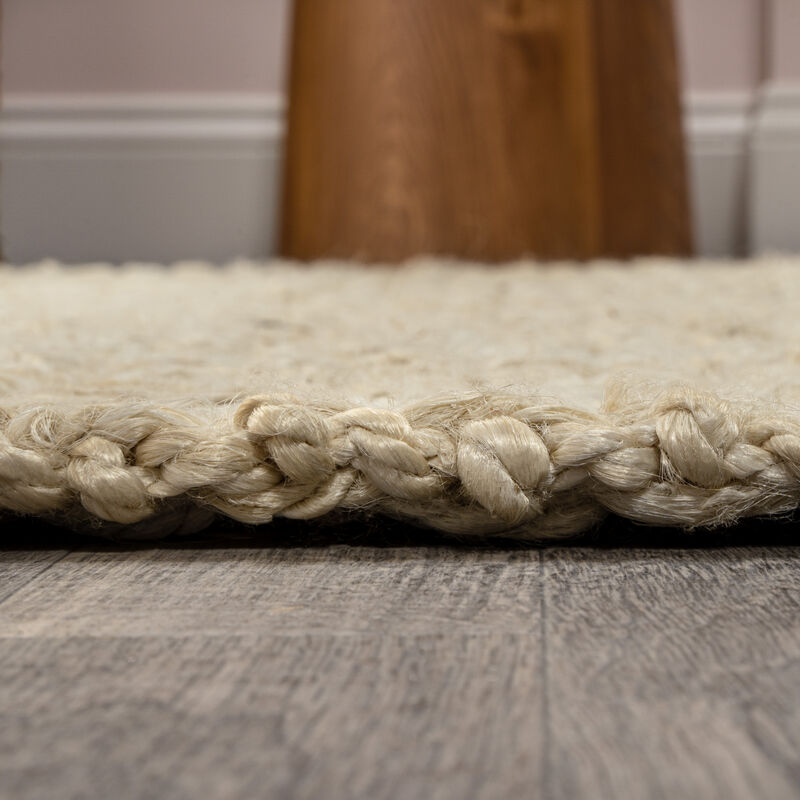 Estera Hand Woven Boucle Chunky Jute Ivory Rug