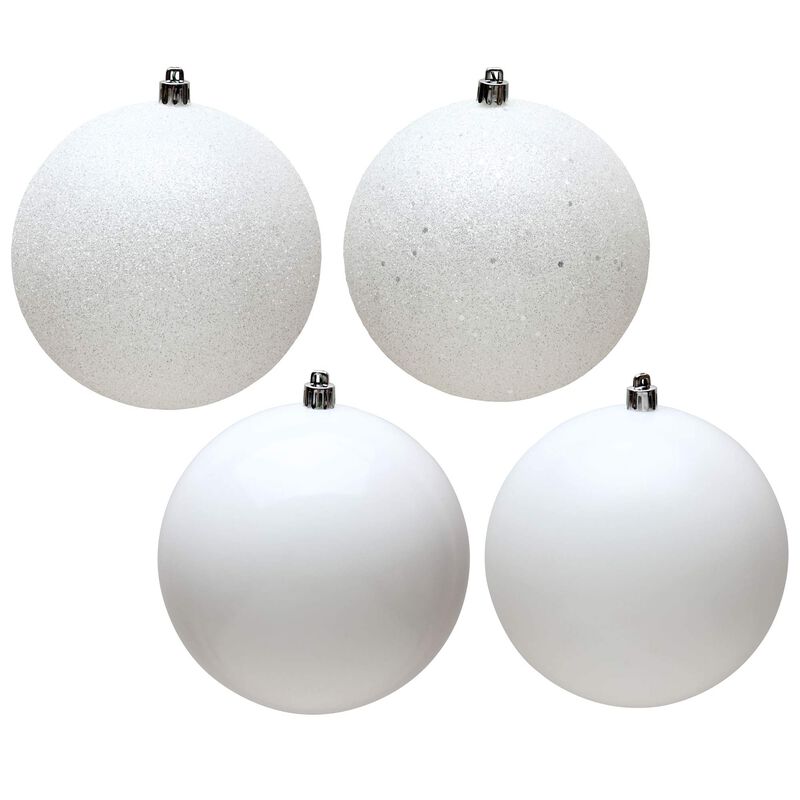 Vickerman White Ball Ornament image number 0