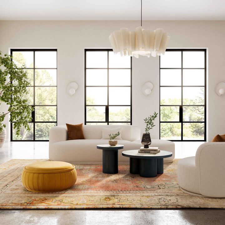 Casafoyer Fickle Cream Boucle Modular LAF Loveseat