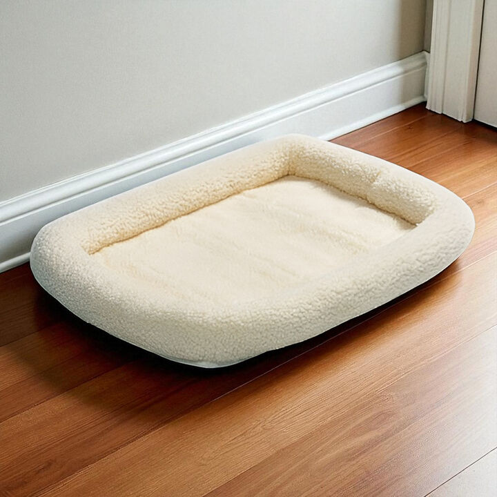 Soft Fleece Sheepskin-Style Pet Bed Mat for Medium Breeds