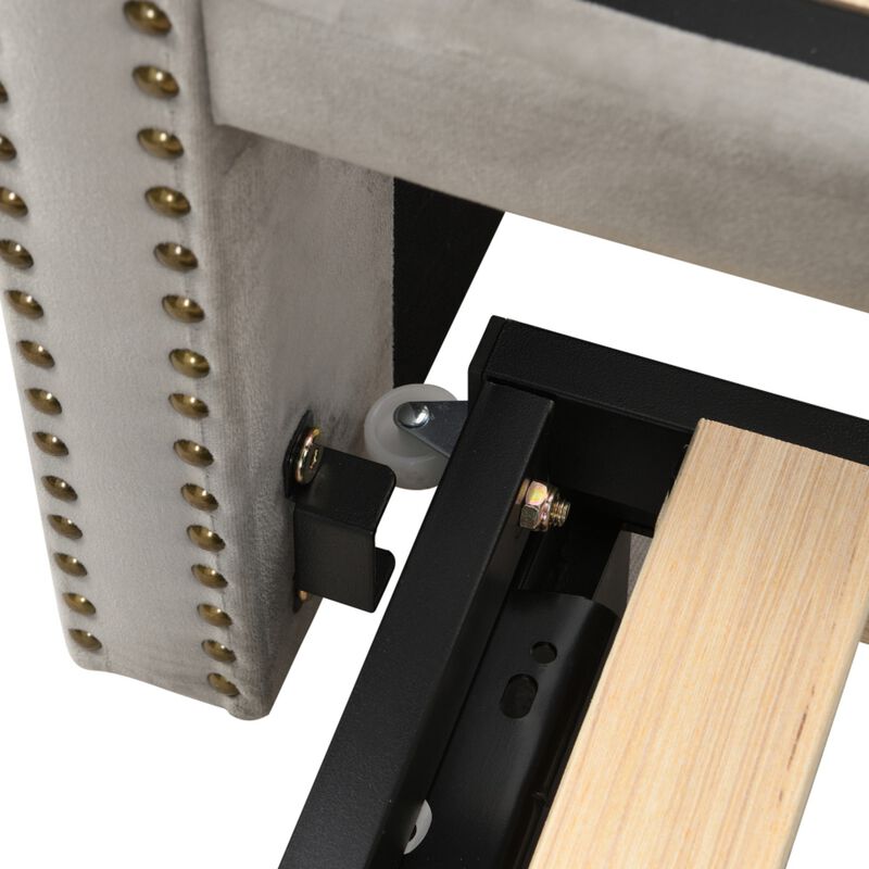 Musvi Pop Up Trundle Upholstered Daybed image number 7