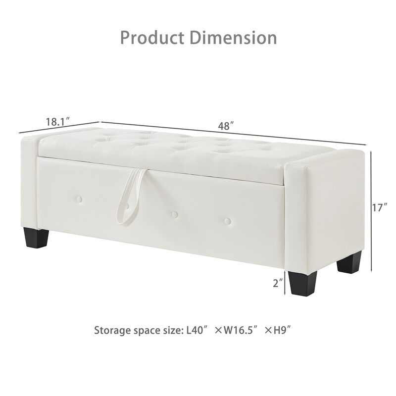 Merax Ottoman Bench with Storage image number 7