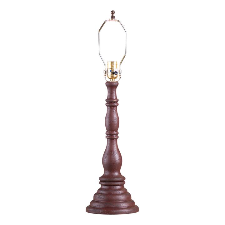 Davenport Lamp Base In Plantation Red