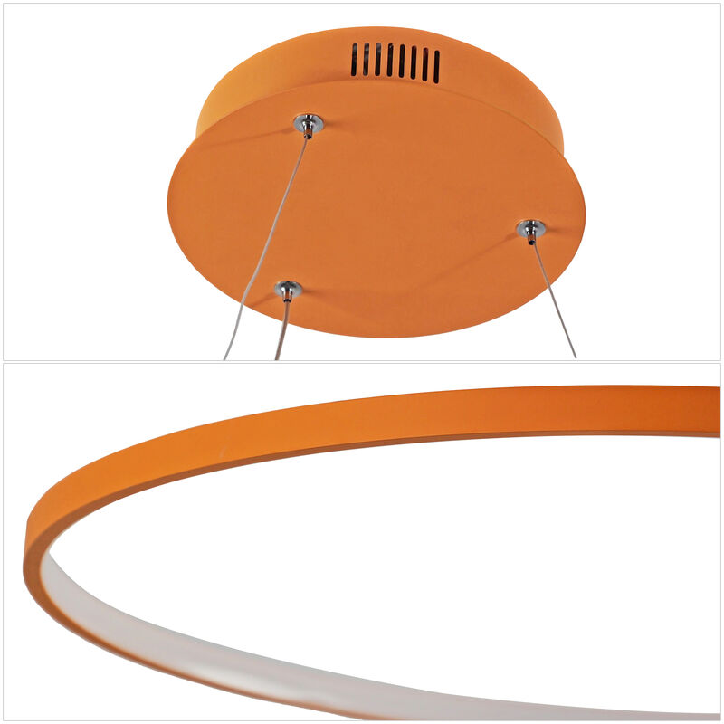 Brice Modern Contemporary Metal Round Dimmable Integrated LED Pendant