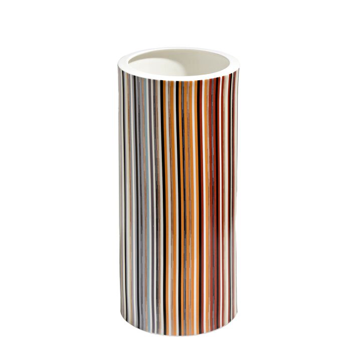 High Vase STRIPES JENKINS 148, diam. 6.3", H 14.17"
