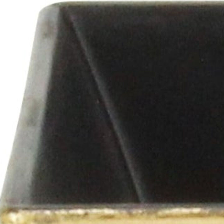 HomeRoots 5" Gold Recycled Plastic Indoor Outdoor Square Pot Planter