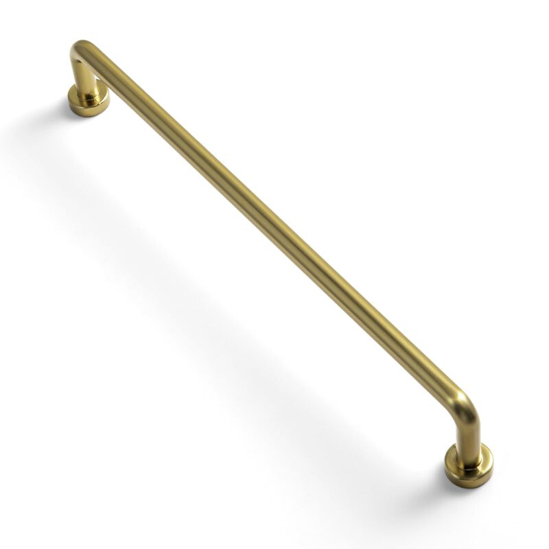 Goo-Ki 6 Pack 7 9/16"" Center to Center Brushed Gold Modern Cabinet Pulls Solid Contemporary Home Improvement Hardware Drawer Pu