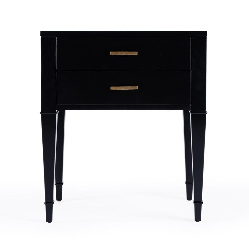 Butler Specialty Kai 2 Drawer End Table, Black
