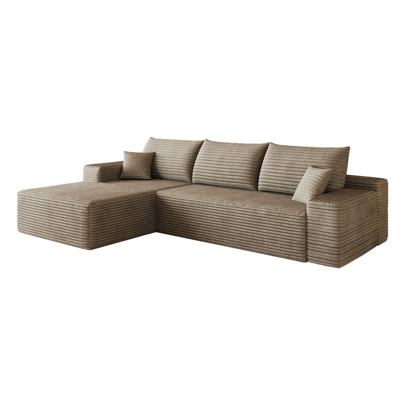 Taldis 107" Cloud Sectional Couch with L-Shape image number 3