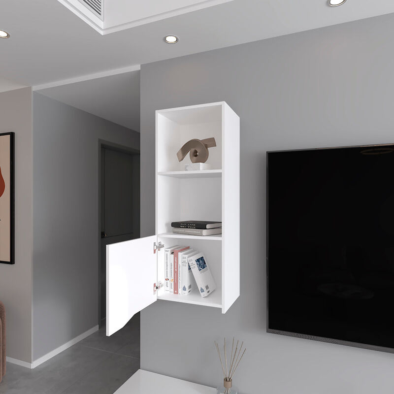 Wall Cabinet Hopewell, Living Room, White