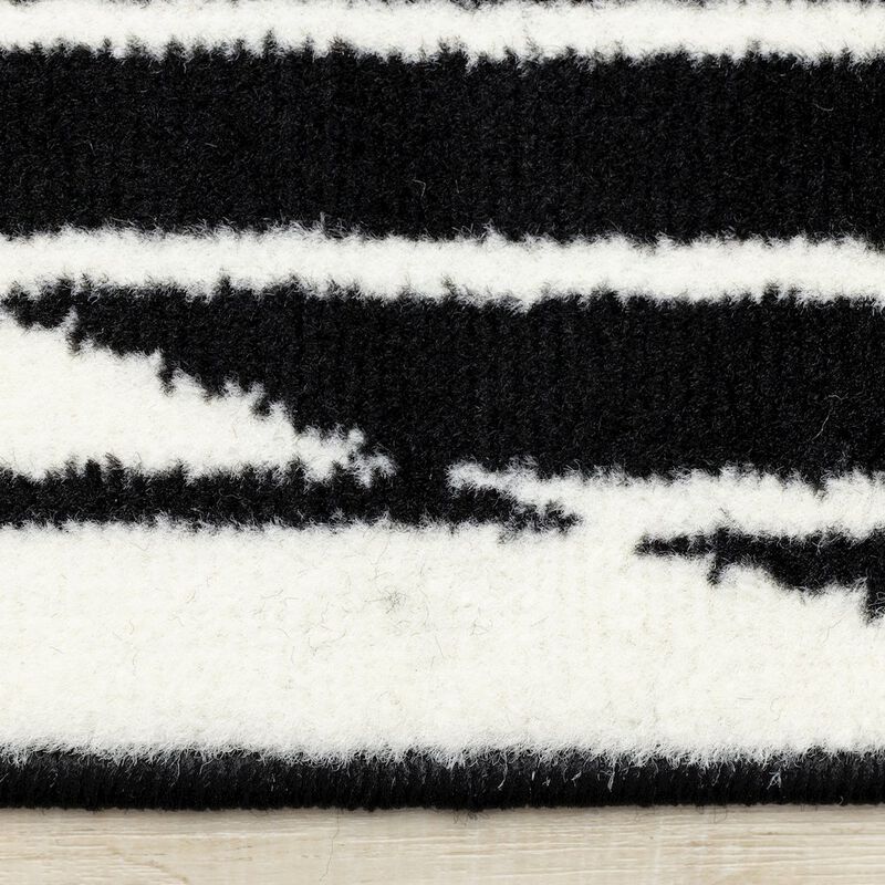 Novelle Home Functional Style Black White Modern Rug, 7'9 x 10'6 image number 1