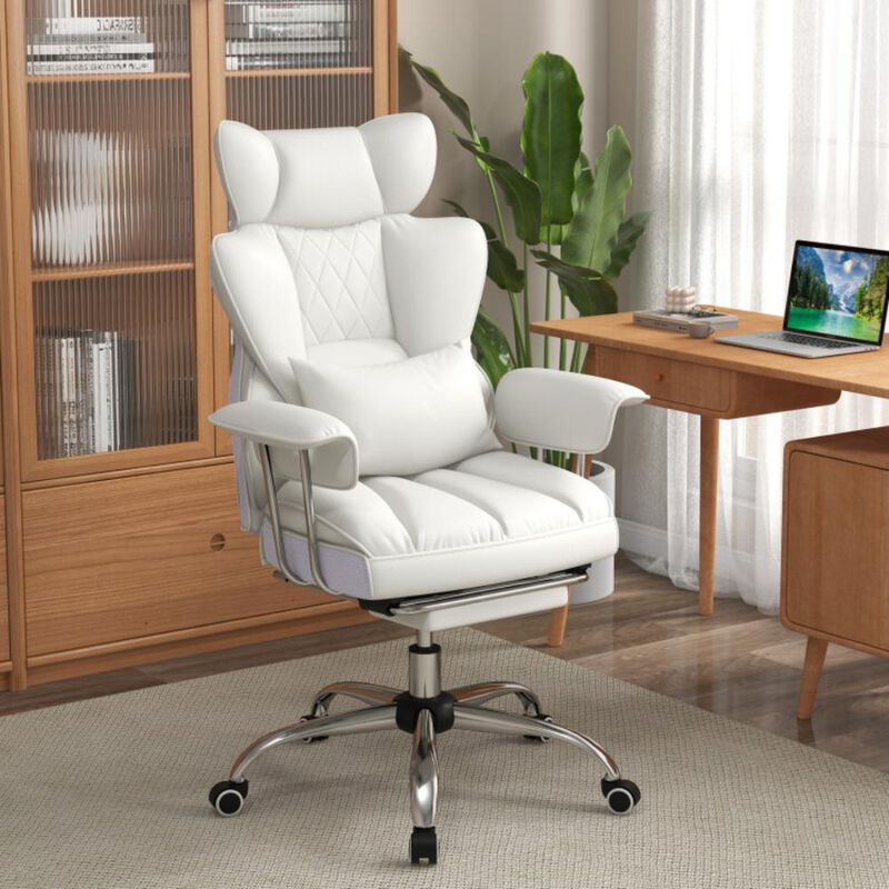 Hivvago Big and Tall Executive Office Desk Chair with Footrest