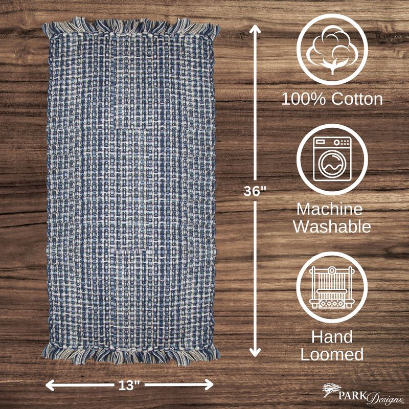 Park Designs Denim Tweed Table Runner image number 2