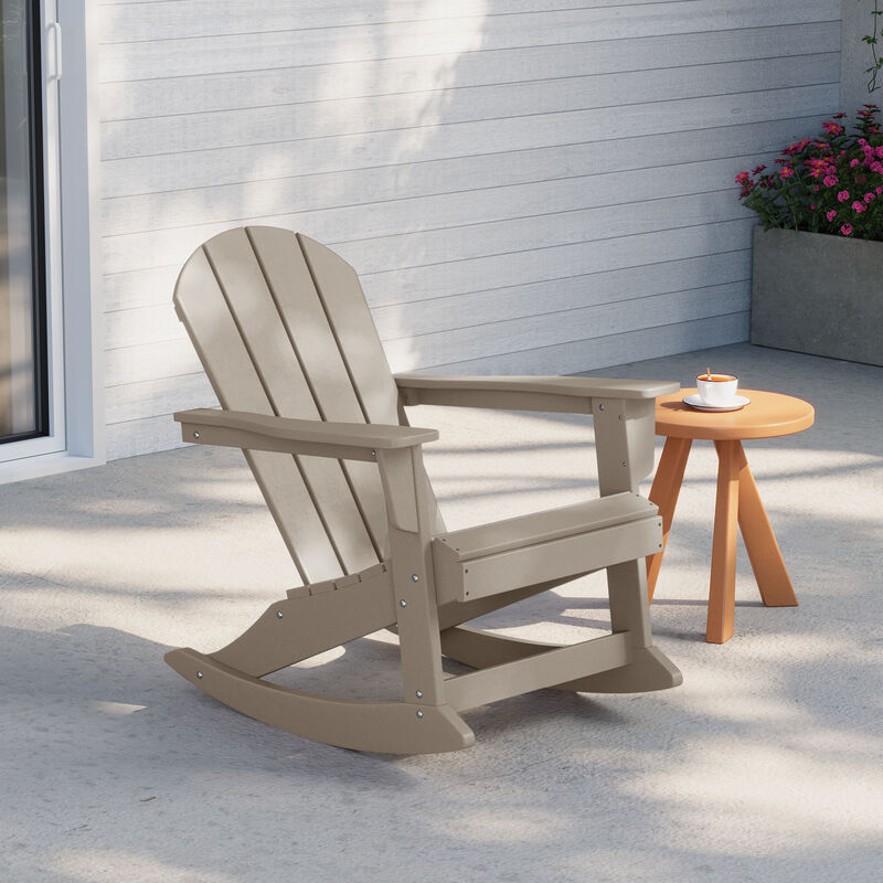 WestinTrends Westintrends Outdoor / Patio Poly Adirondack rocking chair