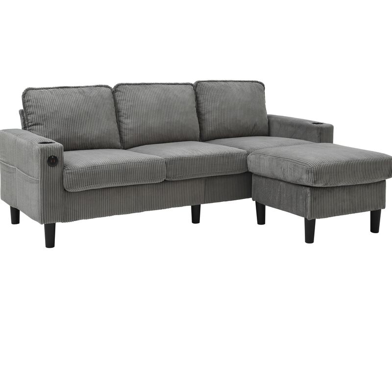 Cexdi 3‑Seat L‑Shape Sectional Sofa image number 0