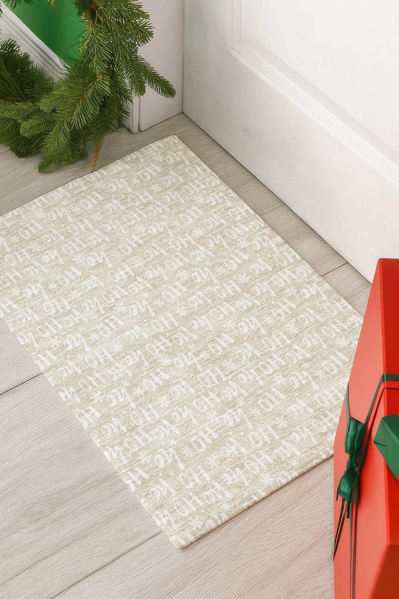Merry & Bright MY22 Beige 3' x 5' Rug image number 1