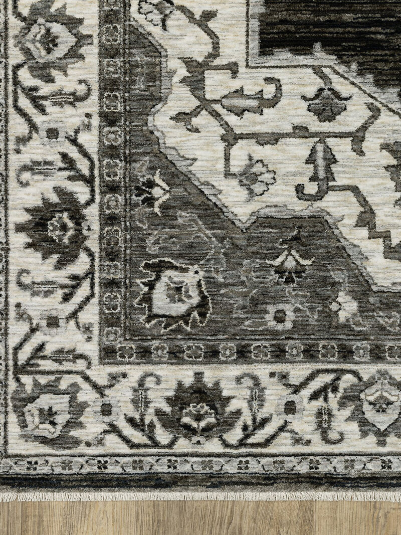 Chamberlain 05C Charcoal/Ivory 8' x 11' Rug