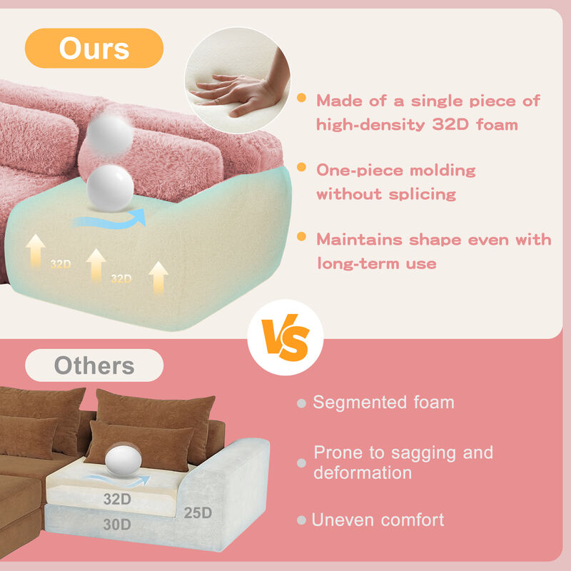 Ciltur U-shaped Boneless Sectional Sofa image number 6