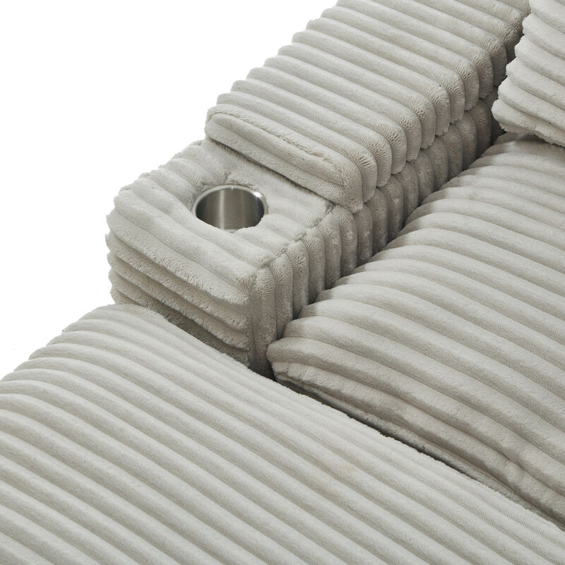 Merax Loveseat Sofa Free-combined Sectional Convertible Sofa Bed with Storage Space