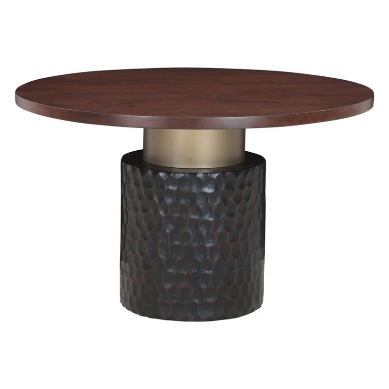World Interiors Vallarta 48" Round Dining Table in Two Tone image number 0