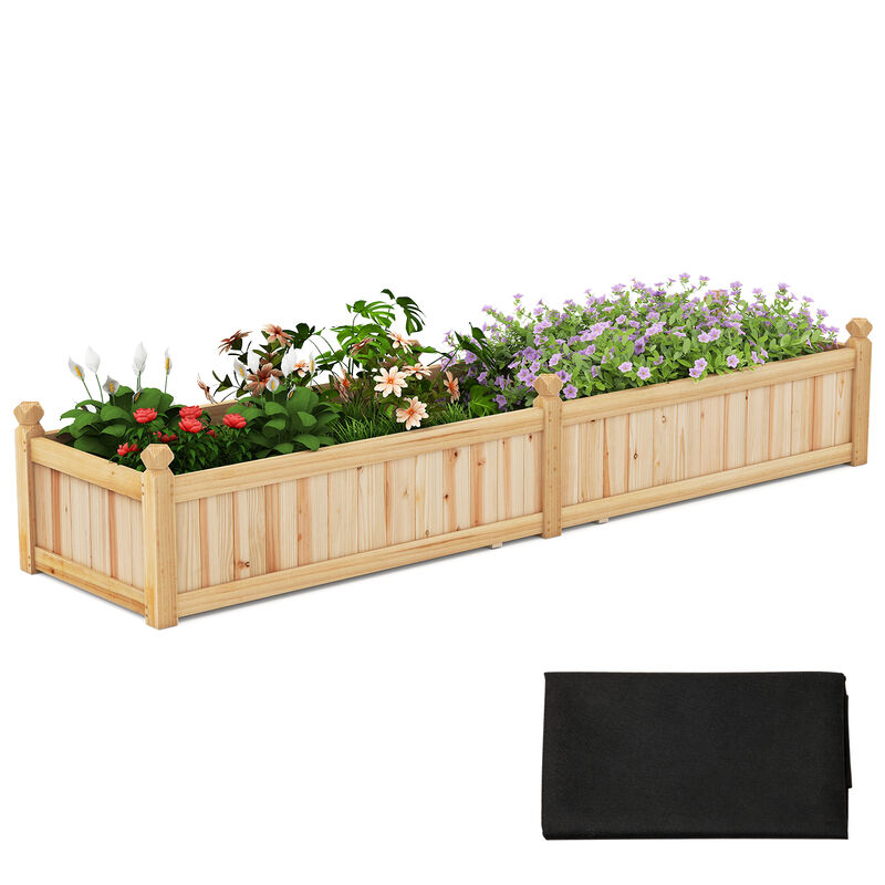 DIY Planter Box with Adjustable Compartments, Drainage & Planting Liner