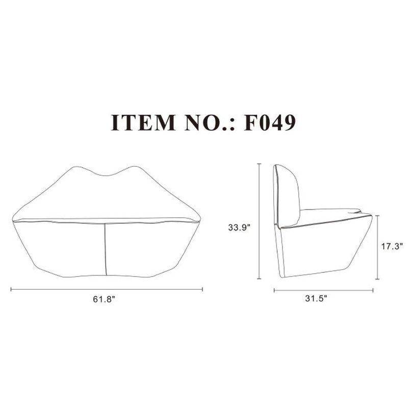 Kiss Loveseat in White