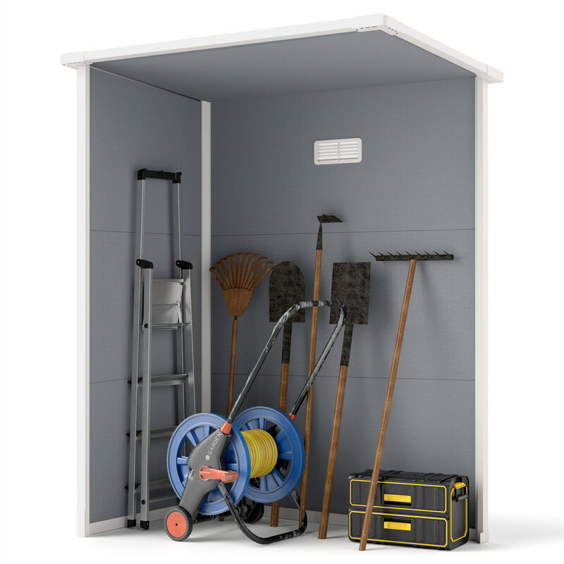 Hivvago Outdoor Resin Tool Shed with Lock & Window image number 7