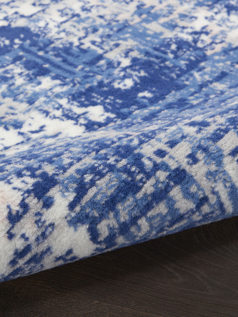 Whimsicle WHS08 Blue/Ivory 6' x 9' Rug