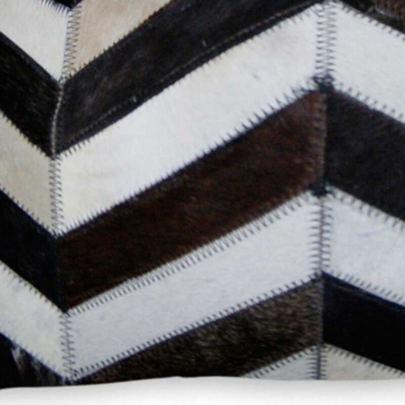 Decorative Chevron Cowhide Pillow for Couch, Chair, or Bedroom
