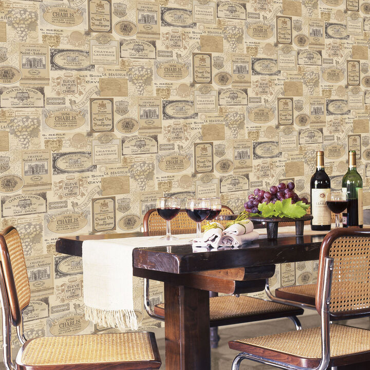 Kitchen Recipes Novelty Beige Wallpaper G12282