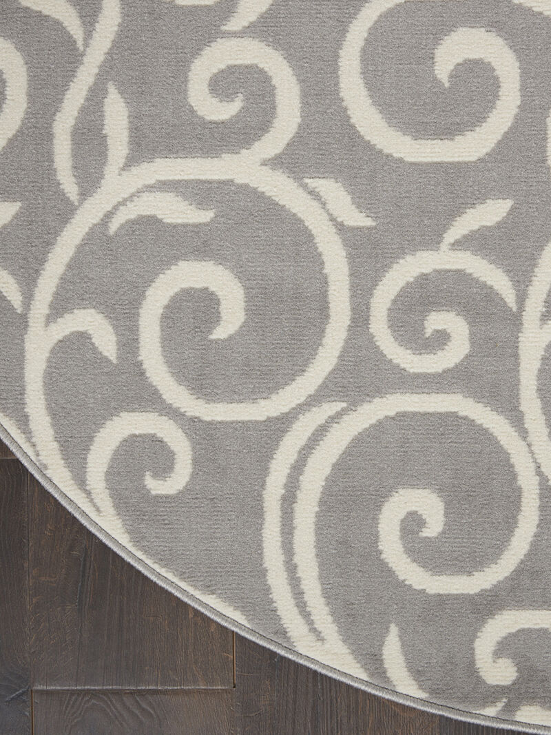 Grafix GRF19 Gray 8'6" x 12' Rug