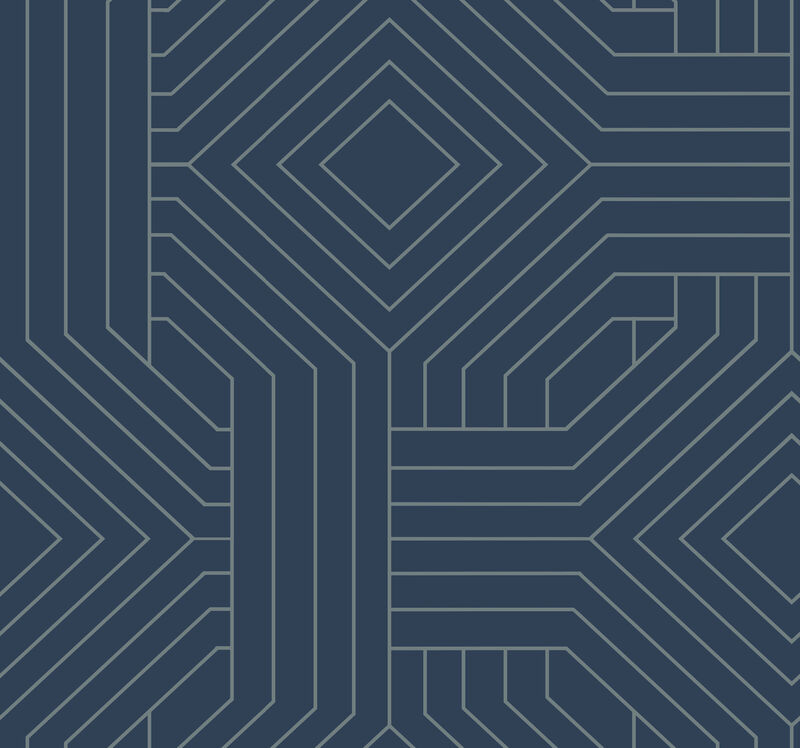 Diverging Diamonds Navy Wallpaper image number 0