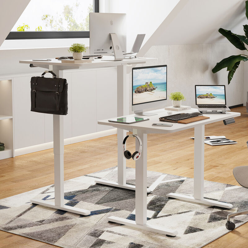 GOODSILO Ergonomic Adjustable Height Standing Desk with Memory Controls for Home and Office Workspace Flexibility image number 1