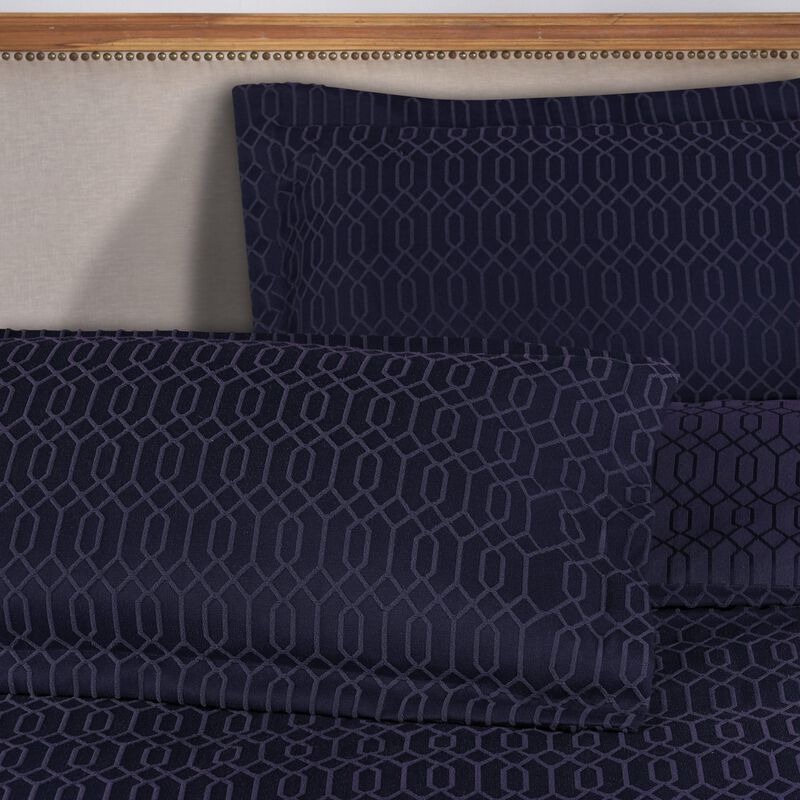 Geometric Fringe Cotton Bedspread Set, 3-Piece Lightweight Comfort image number 5