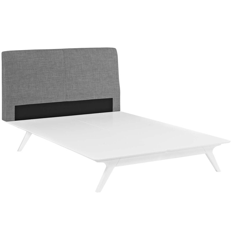 Modway - Tracy King Bed White Gray image number 2