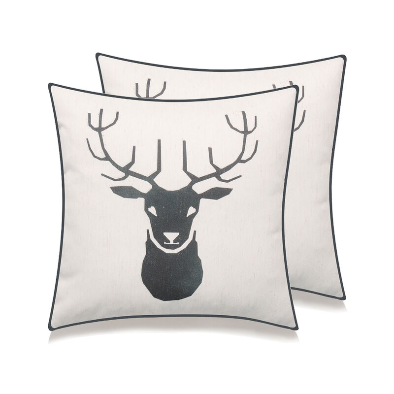 Cottage Icons throw pillow - set of 2