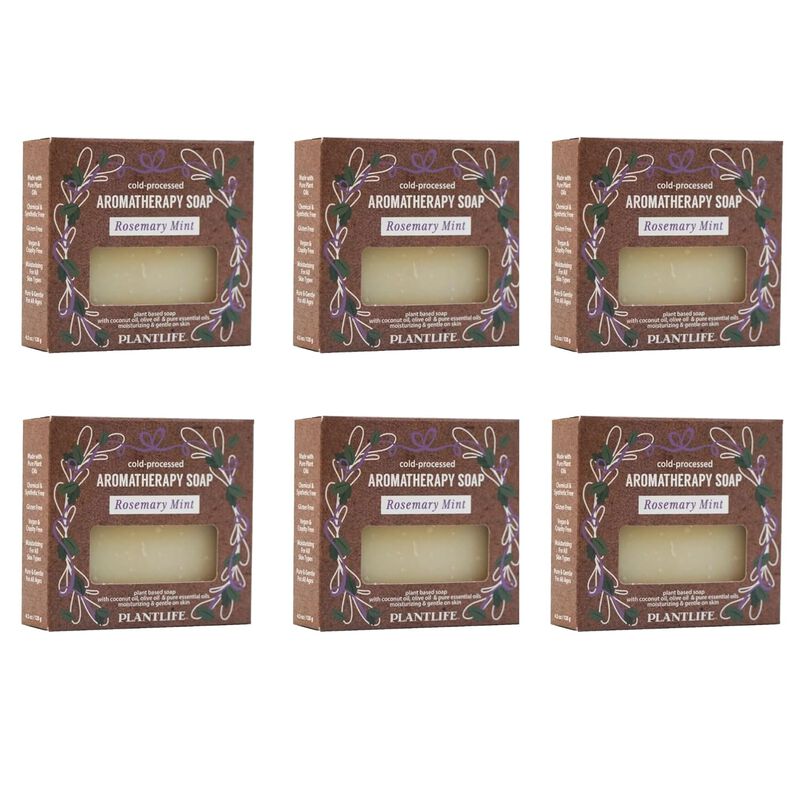 Plantlife Bar Soap - Rosemary Mint 6 Pack image number 2