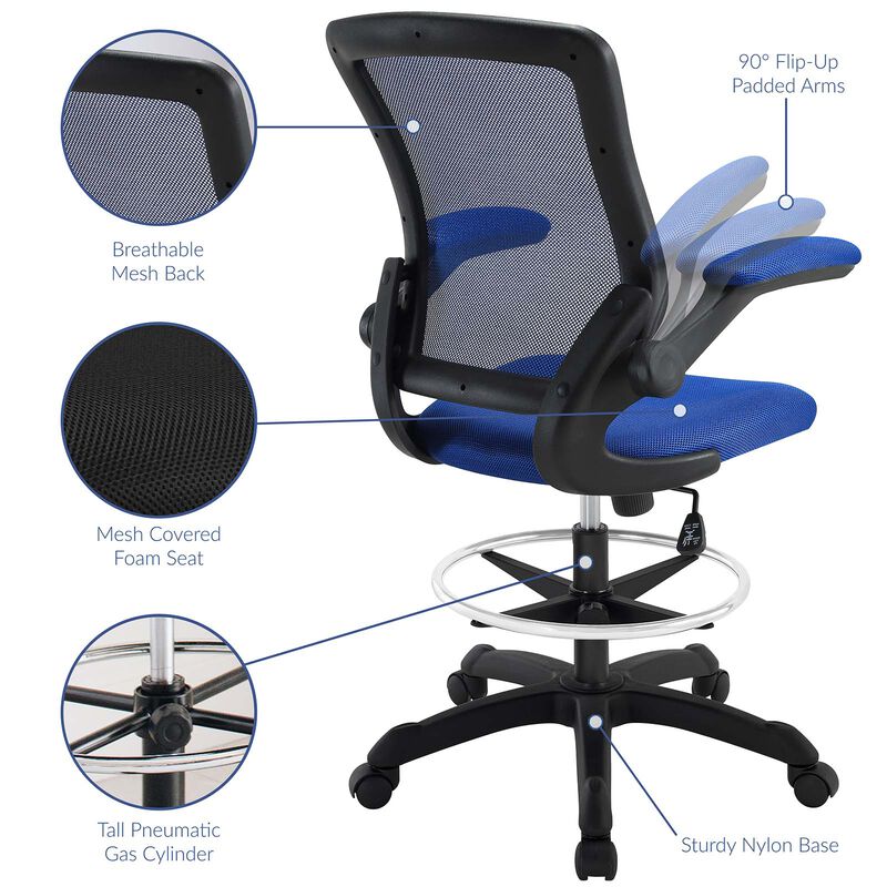 Modway Furniture - Veer Drafting Chair Gray image number 5