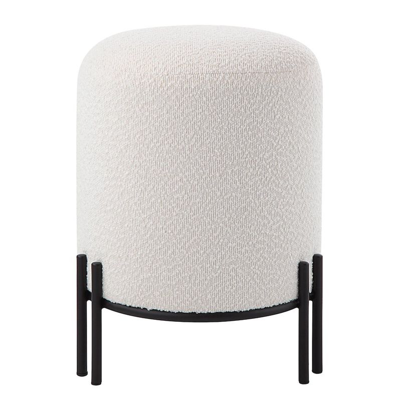 Renwil Cynthia Ottoman In Cream Color