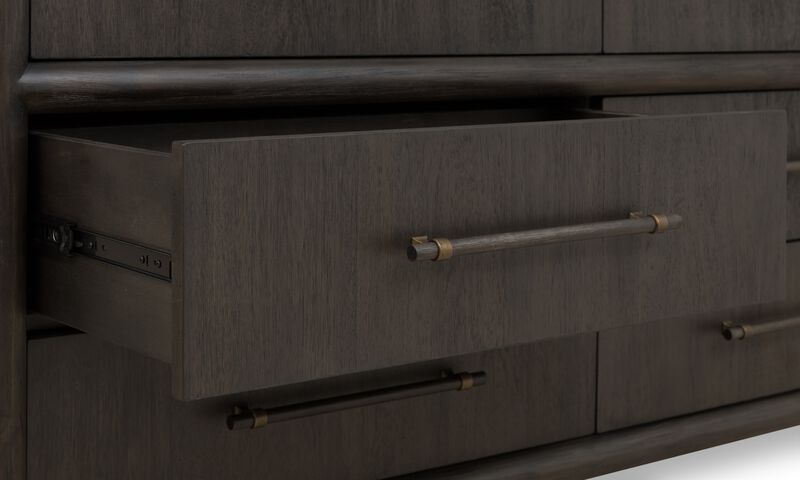 Dorsey Six Drawer Dresser in Basalt Grey image number 1
