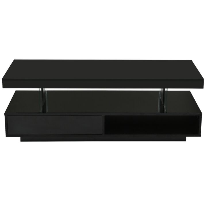 Pusost LED Light Coffee Table