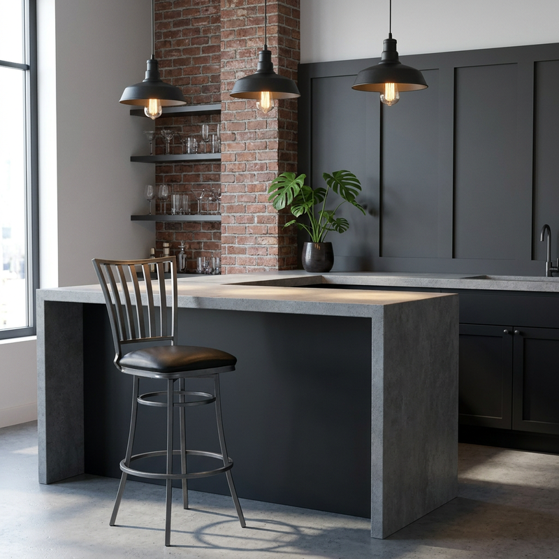 Stellan 30" Bar Stool, Swivel image number 1