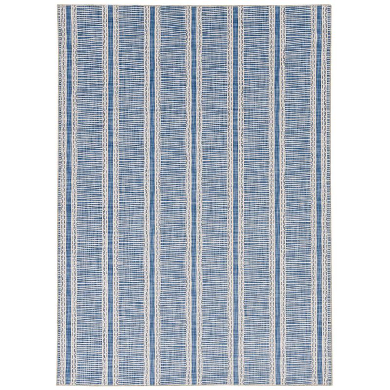 Linon Washable Wallen Ivory/Blue, Rug image number 0