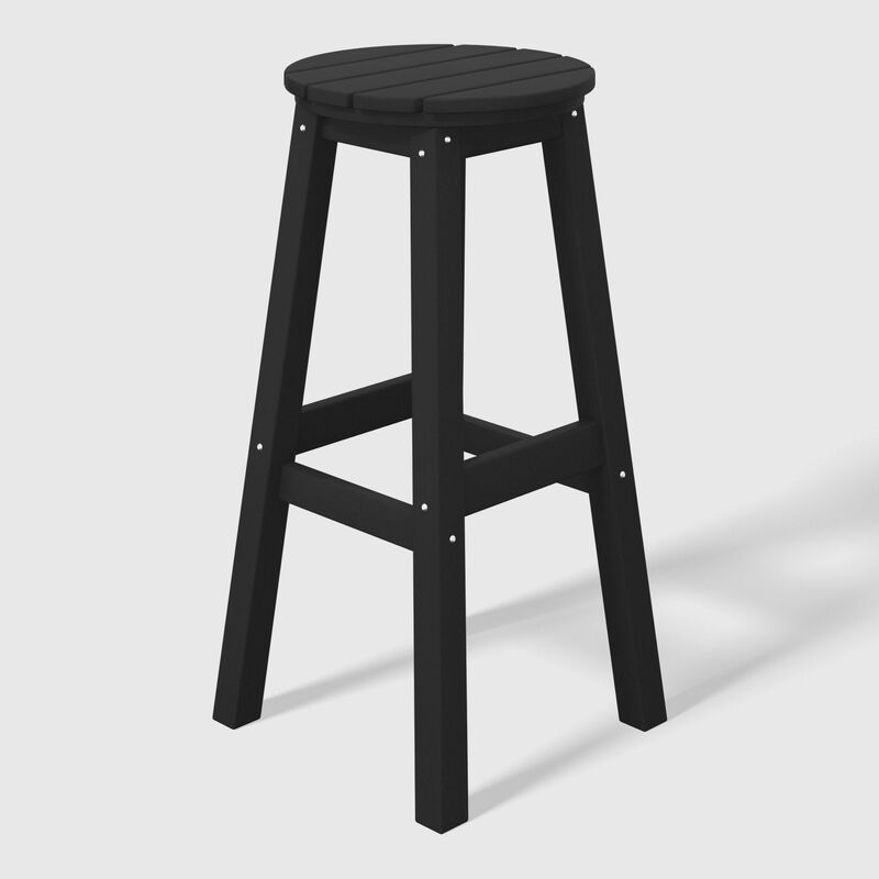 WestinTrends 29" HDPE Outdoor Patio Round Bar Stool