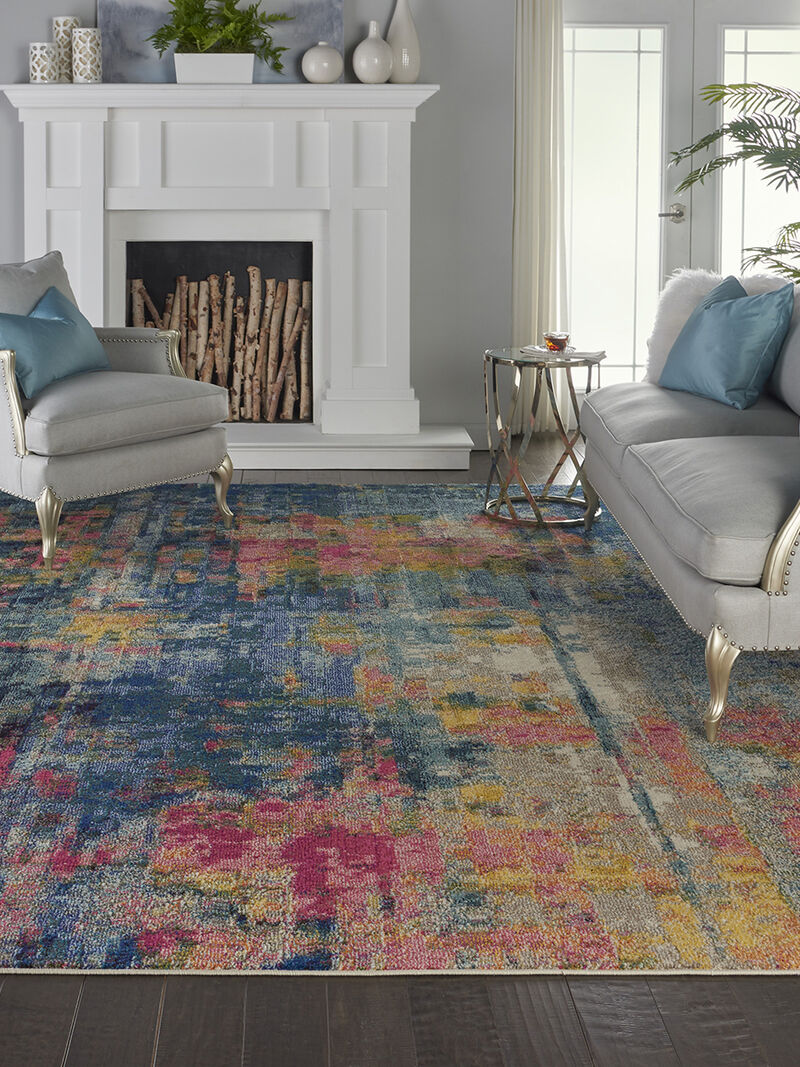 Celestial CES09 Blue/Yellow 9' x 12' Rug
