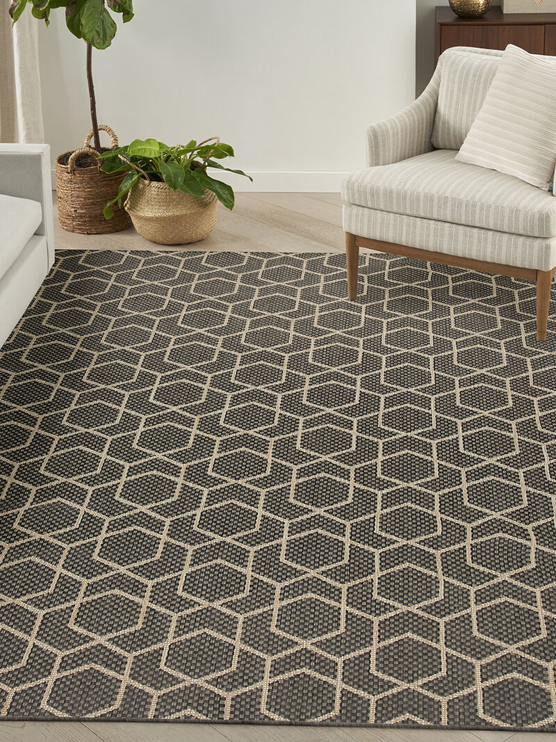Horizon Indoor/Outdoor HOZ01 Charcoal 9' x 12' Rug