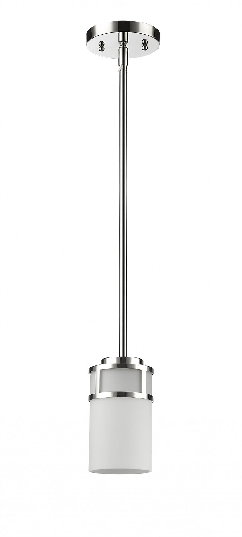 Hivvago Silver Minimalist Cylindrical Hanging Light