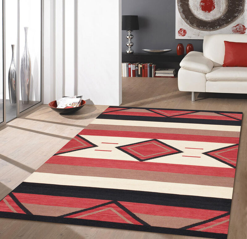 Pasargad Home Tuscany Hand-Woven Wool Area Rug- 4' 0'' X  6' 0'' image number 1