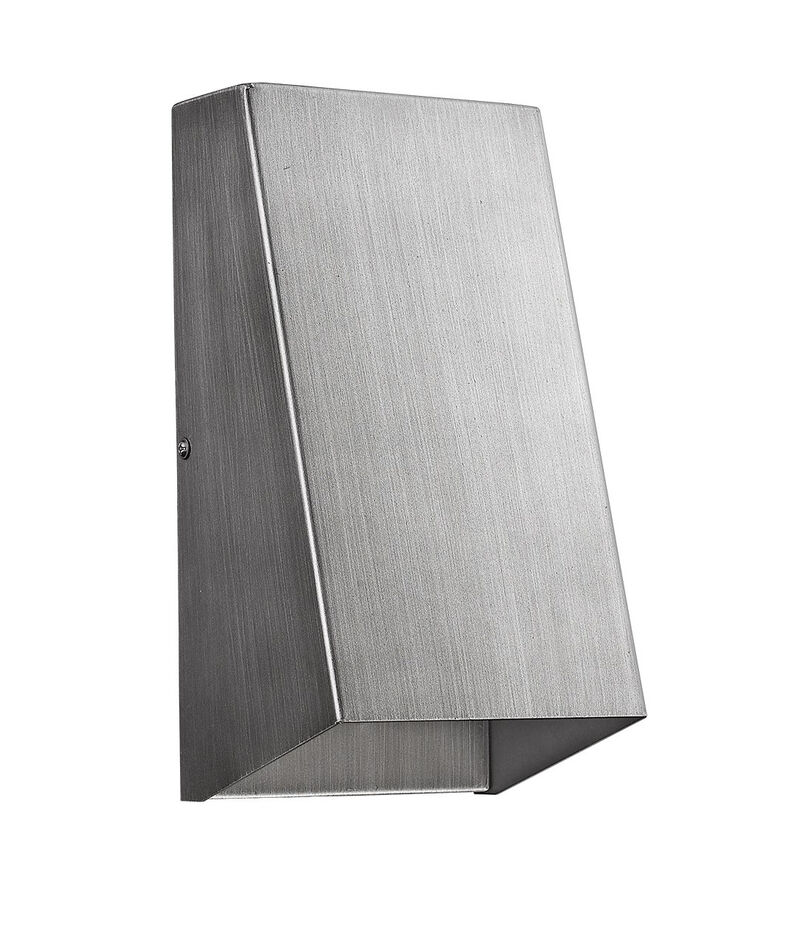 Hivvago Brushed Silver Geometric Wall Sconce