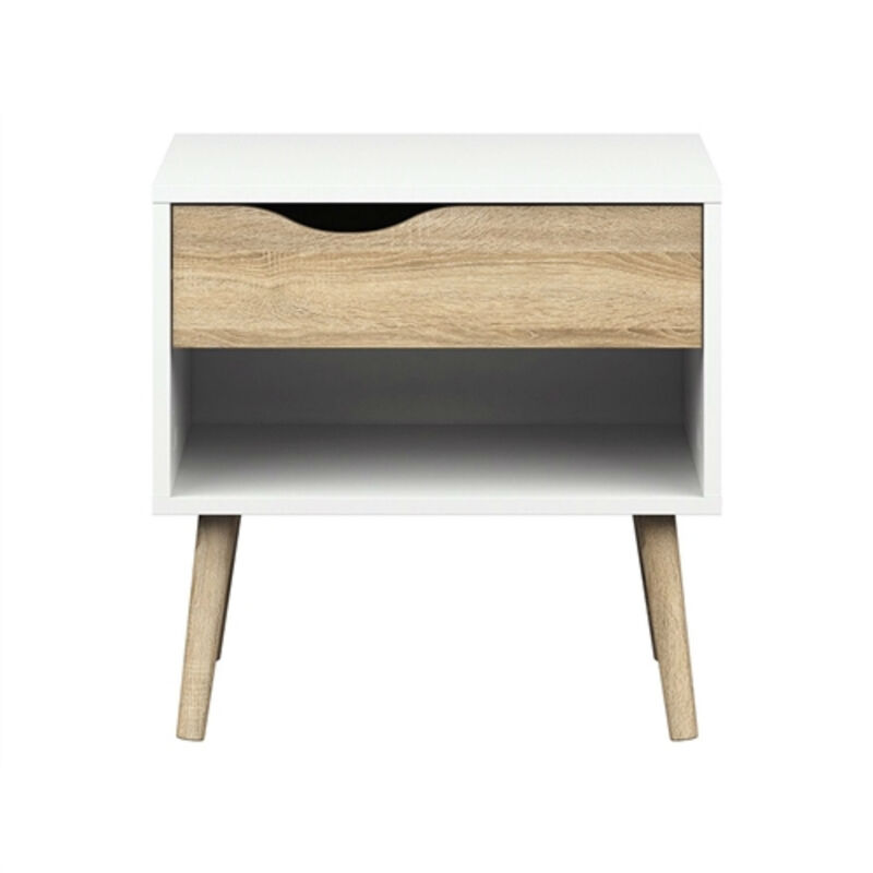 Modern Mid Century Style End Table Nightstand for Bedroom or Living Room